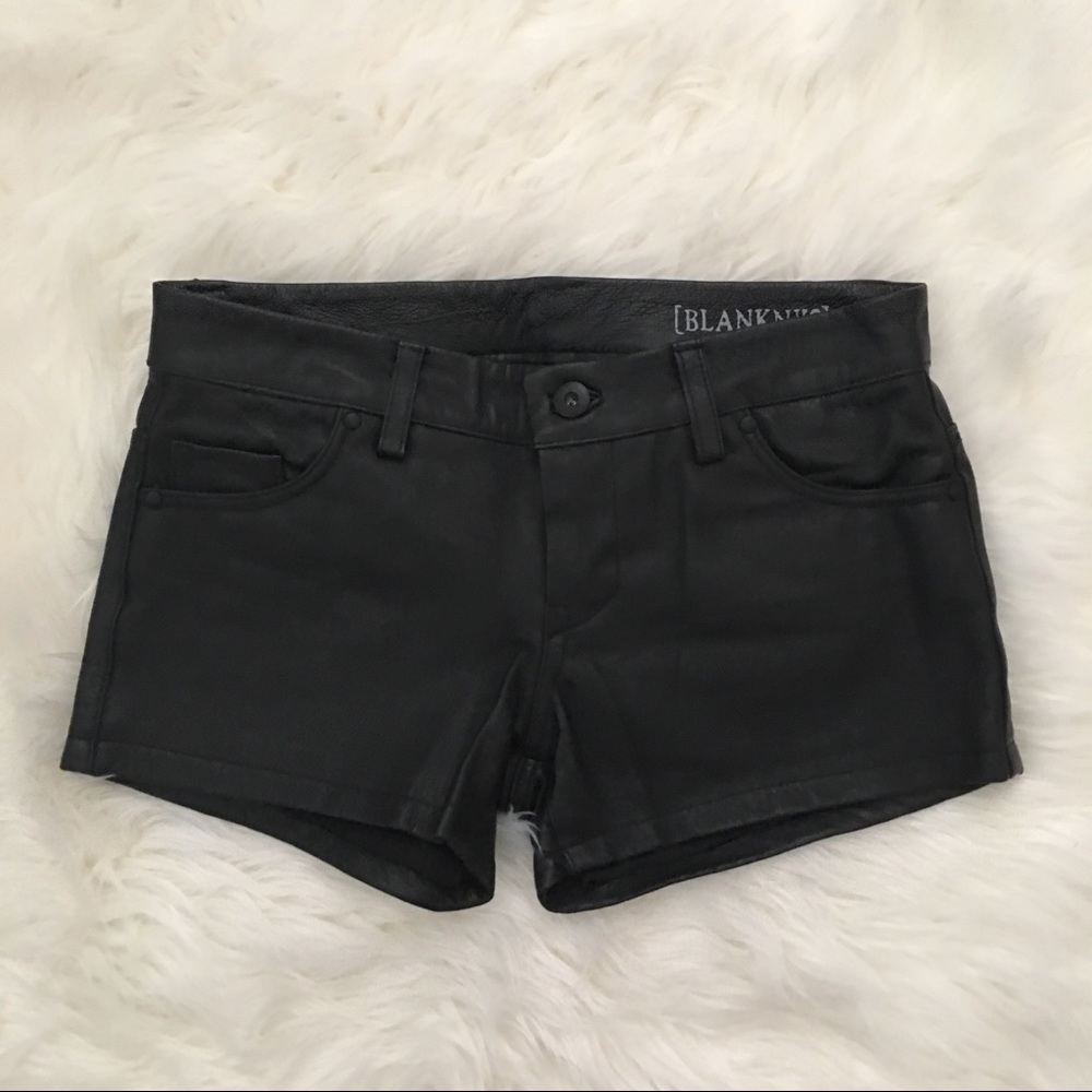 Blank nyc leather shorts